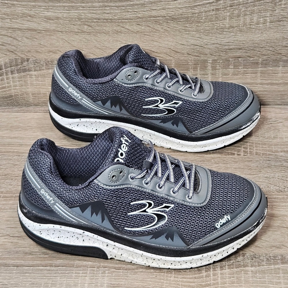 Gravity Defyer G-Defy Ion Womens Walking Shoes Grey Black TB9024FGS-W Size 10